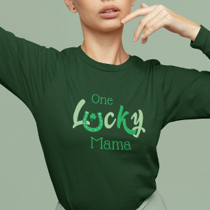 One Lucky Mama   Customizable St Patrick's Day T-Shirt