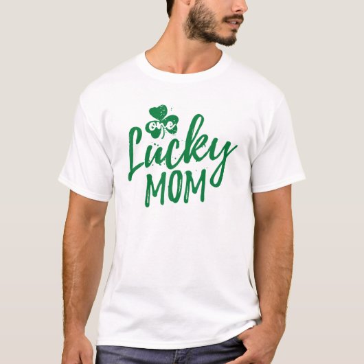 One Lucky Mama Family Matching St. Patrick's Day 2 T-Shirt (Vorderseite)