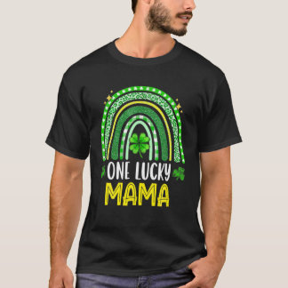 One Lucky Mama - Funny Family St Patrick's Day Gif T-Shirt