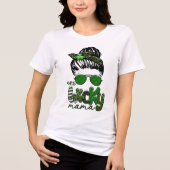 One Lucky Mama Irish St. Patrick's Day Tri-Blend Shirt (Vorderseite)