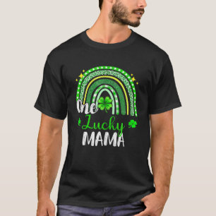 One Lucky Mama Leopard Print Rainbow St Patrick S T-Shirt