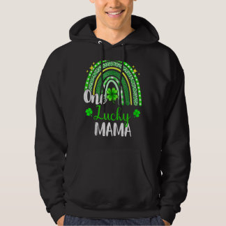 One Lucky Mama Leopard Print Rainbow St Patricku20 Hoodie