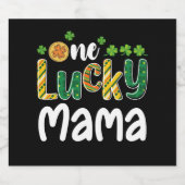 One Lucky Mama Matching Family St Patrick's Day Bierflaschenetikett (Einzelnes Label)