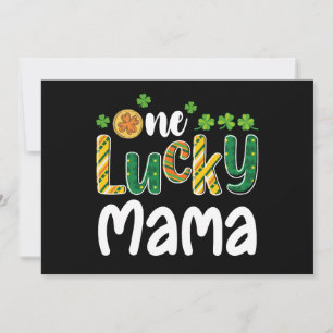 One Lucky Mama Matching Family St Patrick's Day Einladung