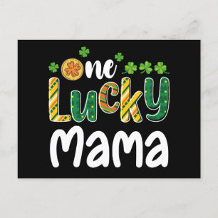 One Lucky Mama Matching Family St Patrick's Day Postkarte