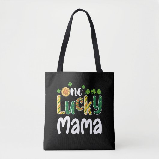 One Lucky Mama Matching Family St Patrick's Day Tasche (Vorderseite)