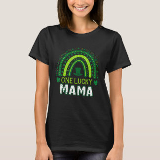 One Lucky Mama Rainbow Saint Patricku2019s Day Iri T-Shirt