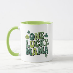 One Lucky Mama Retro St. Patrick's Day Tasse