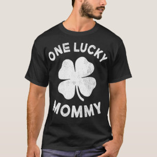 One Lucky Mama St Patricks Day Green Kleeblatt Lea T-Shirt