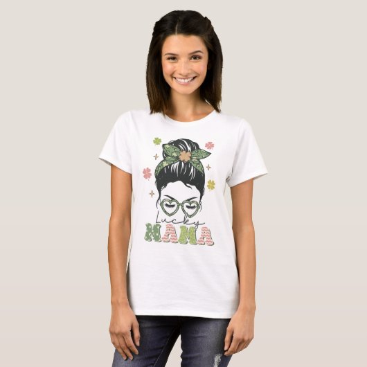 One Lucky Mama St. Patrick's Day T-Shirt (Vorne ganz)