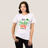 One Lucky Mama | St. Patrick's Day Tri-Blend Shirt (Vorderseite voll)