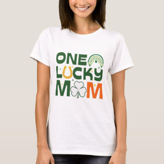 One Lucky Mama T - Shirt, Saint Patrick's day Gesc T-Shirt