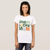 One Lucky Mama T - Shirt, Saint Patrick's day Gesc T-Shirt (Vorne ganz)