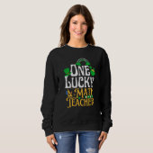 One Lucky Math Teacher St Patricks Day Irish Shamr Sweatshirt (Vorne ganz)