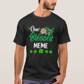 One Lucky Meme Clover St. Patrick's Day Irish T-Shirt (Vorderseite)
