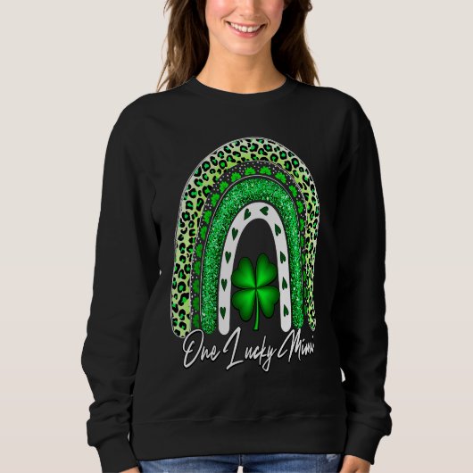 One Lucky Mimi Matching Family St Patricks Day Mim Sweatshirt (Vorderseite)
