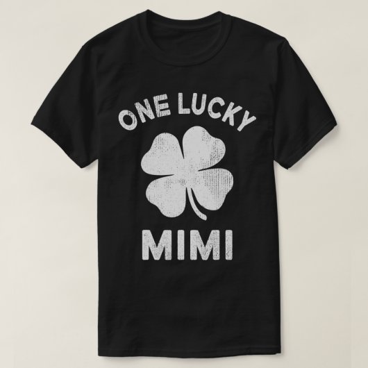 One Lucky Mimi St Patricks Day Green Kleeblatt Lea T-Shirt (Design vorne)
