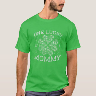 One Lucky Mommy St Patrick's Day Matching Family W T-Shirt