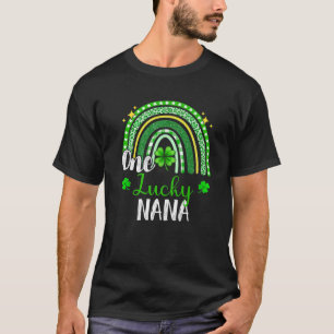 One Lucky Nana Leopard Print Rainbow St Patrick S T-Shirt