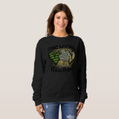 One Lucky Nicu Nurse St Patricks Day Leopard Shamr Sweatshirt (Vorne ganz)