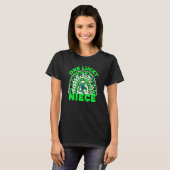 One Lucky Niece Good Luck Green Rainbow Shamrock L T-Shirt (Vorne ganz)