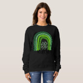 One Lucky Nurse Boho Rainbow Leopard Irish St. Pat Sweatshirt (Vorne ganz)