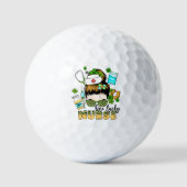 One Lucky Nurse - Messy Bun - St. Patrick's Day Golfball (Vorderseite)