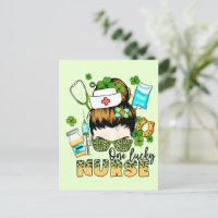 One Lucky Nurse - Messy Bun - St. Patrick's Day