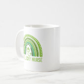 One Lucky Nurse Scrub RN ICU ER St Patricks Day Kaffeetasse (Vorderseite Links)