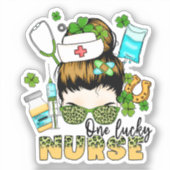 One Lucky Nurse St. Patrick's Aufkleber (Vorderseite)