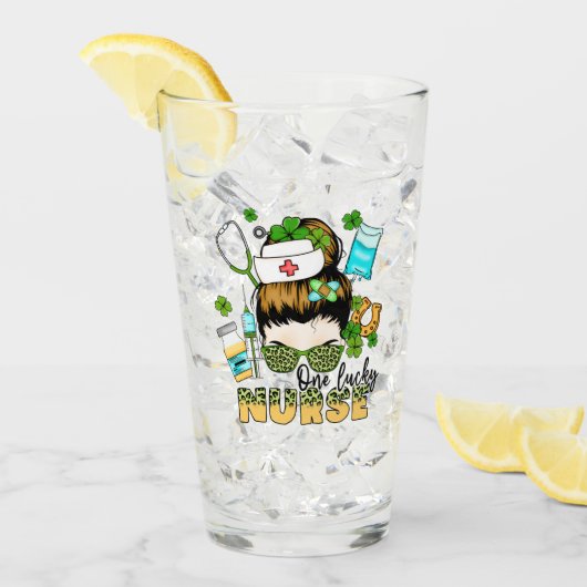 One Lucky Nurse St. Patrick's Glas (Vorderseite Ice)