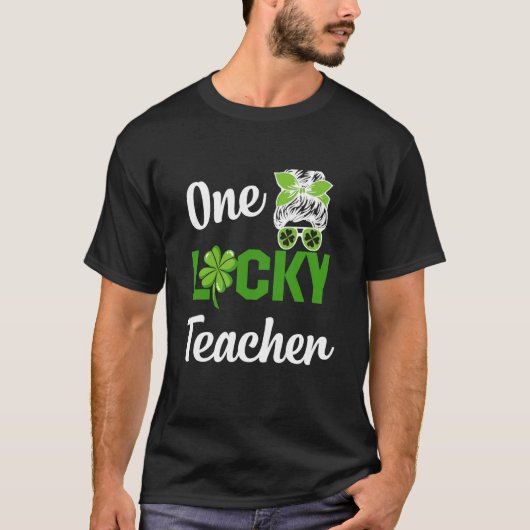 One lucky nurse teacher present st patrick's schoo T-Shirt (Vorderseite)