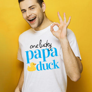 One Lucky Papa Duck 1. Geburtstagsfeier T-Shirt