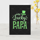 One Lucky Papa Greeting Card Karte (Gelbe Blume)
