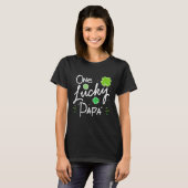 One Lucky Papa Vatertag St Patrick's T-Shirt (Vorne ganz)