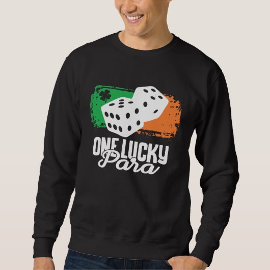 One Lucky Para Dice Game Family Group Matching Sweatshirt (Vorderseite)
