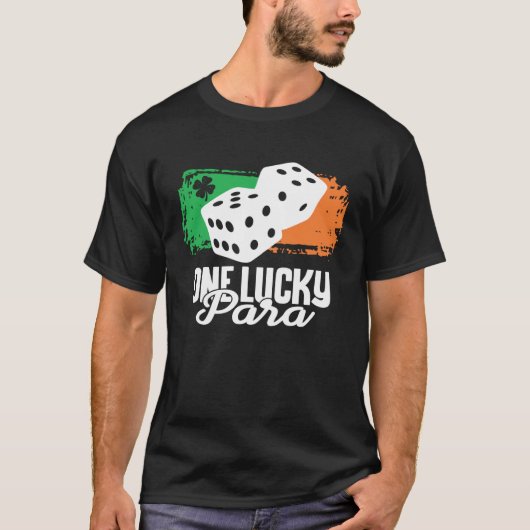One Lucky Para Dice Game  Family Group Matching T-Shirt (Vorderseite)