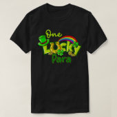 One Lucky Para St Patricks Day Kleeblatt Paraprofi T-Shirt (Design vorne)
