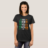One Lucky Physics Teacher St Patricks Day Irish Fl T-Shirt (Vorne ganz)