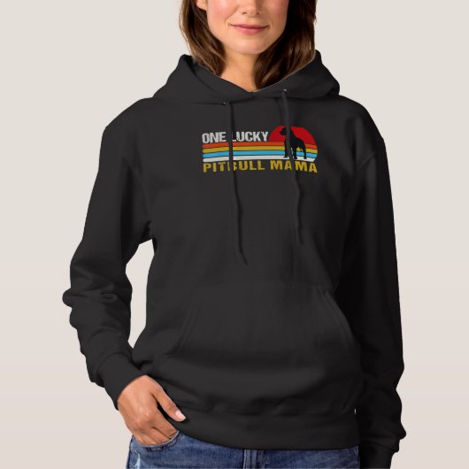 One Lucky Pitbull Hoodie (Vorderseite)
