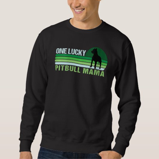 One Lucky Pitbull Sweatshirt (Vorderseite)