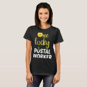 One Lucky Postal Worker Saint Patrick's Day Postma T-Shirt (Vorne ganz)