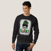 One Lucky Preschool Director Bleached St Patricks Sweatshirt (Vorne ganz)