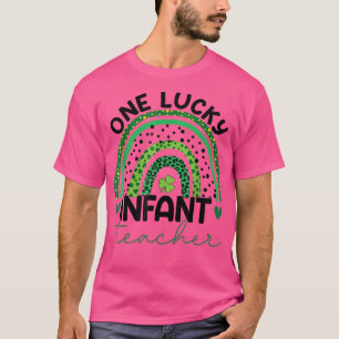 One Lucky Säugling Lehrer Leopard Rainbow Saint Pa T-Shirt