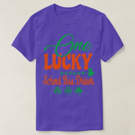 one lucky School Bus Driver T-Shirt (Design vorne)