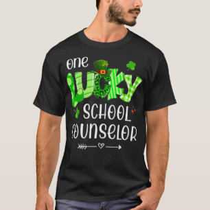 One Lucky School Counselor Kleeblatt Lehrer St Pat T-Shirt