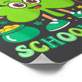 One Lucky School Nurse St Patrick's Day Shamrock I Poster (Ecke)