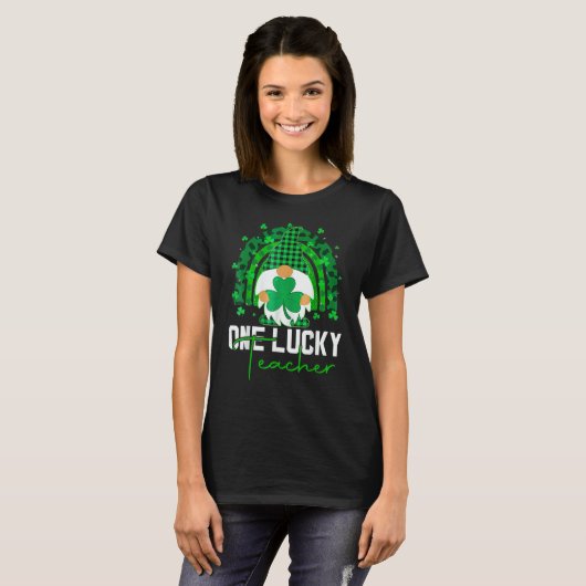 One Lucky Shamrock Teacher St Patricku2019s Day 1 T-Shirt (Vorne ganz)