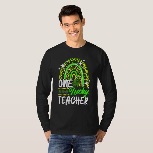 One Lucky Shamrock Teacher St Patricku2019s Day Le T-Shirt (Vorne ganz)