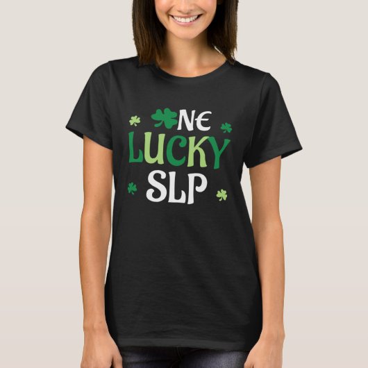 One Lucky SLP St Patricks Day Shamrock Irish 2 T-Shirt (Vorderseite)